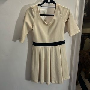 Urban outfitters cream and black dress , medium